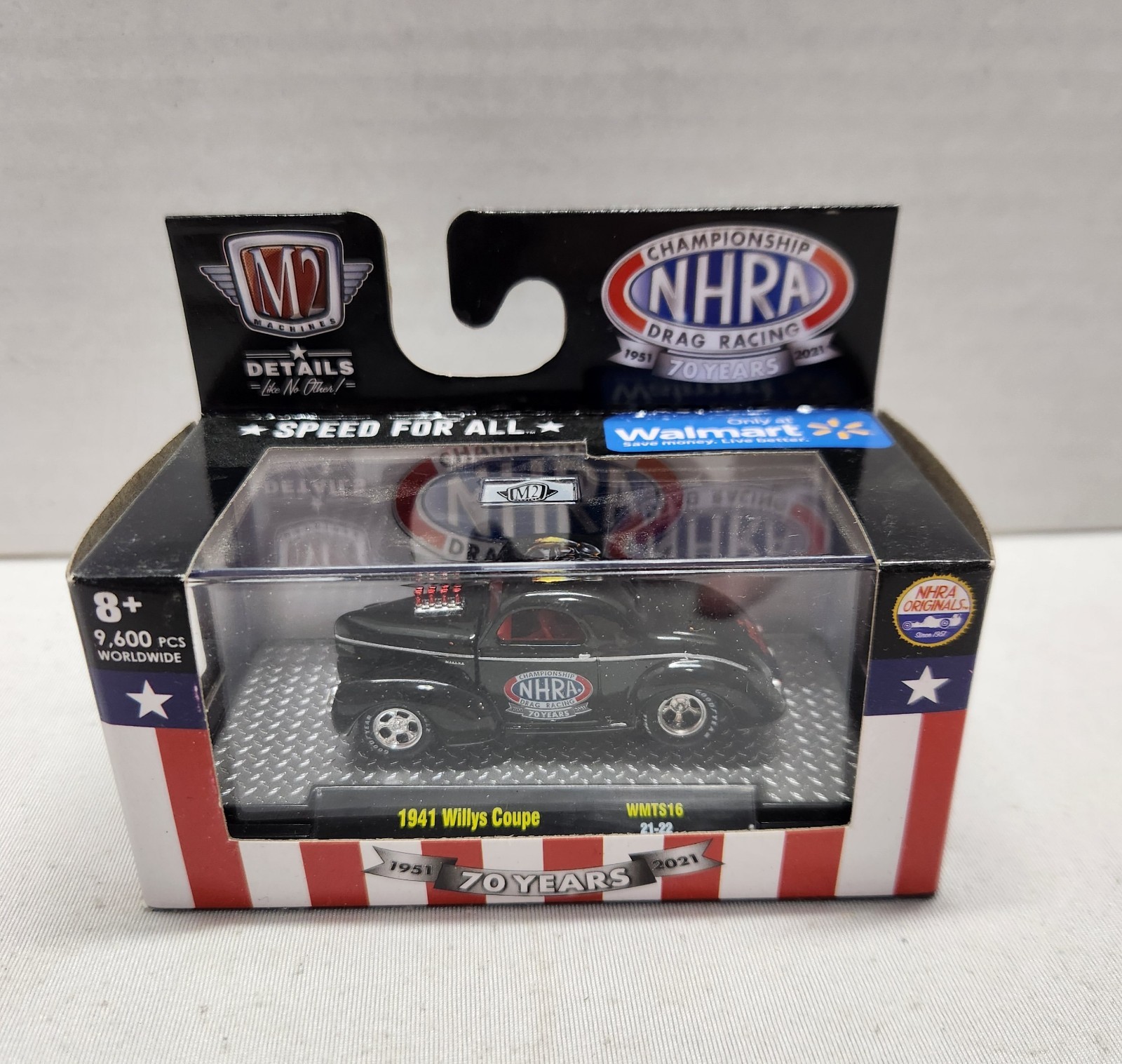 NEW M2 MACHINES 1955 CHEVROLET 70 YEARS NHRA BEL AIR GASSER WALMART EXCLUSIVE