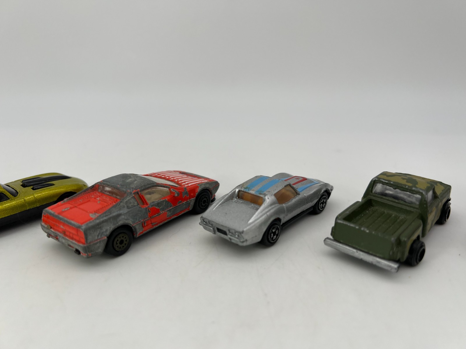 Mixed Lot of (9) Die Cast / Plastic Cars Various Condition and Brands
