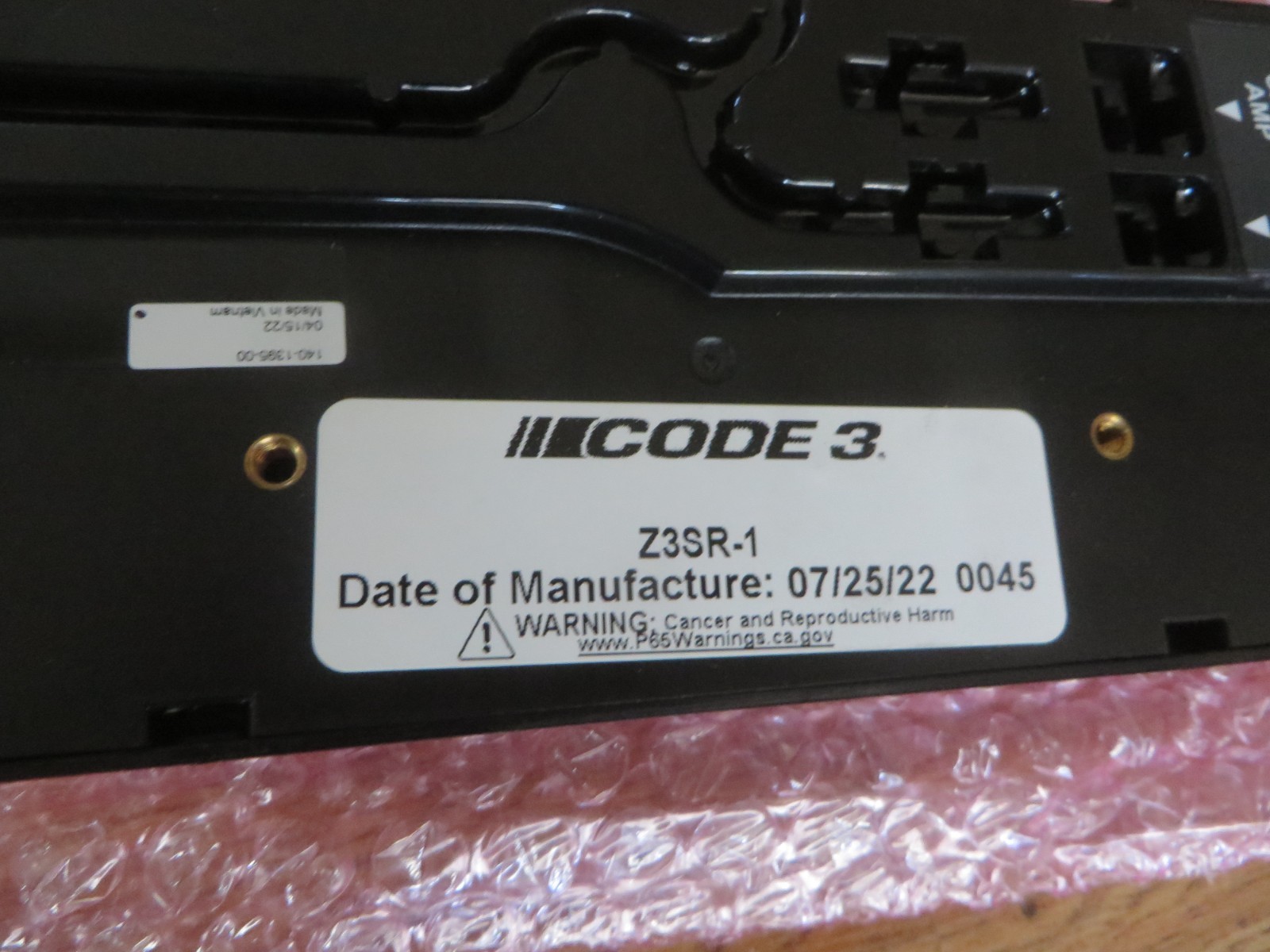 CODE3 Z3S MATRIX ROTARY KNOB MFG 2022 UNDER WARRANTY TELL 2027 NEW IN BOX