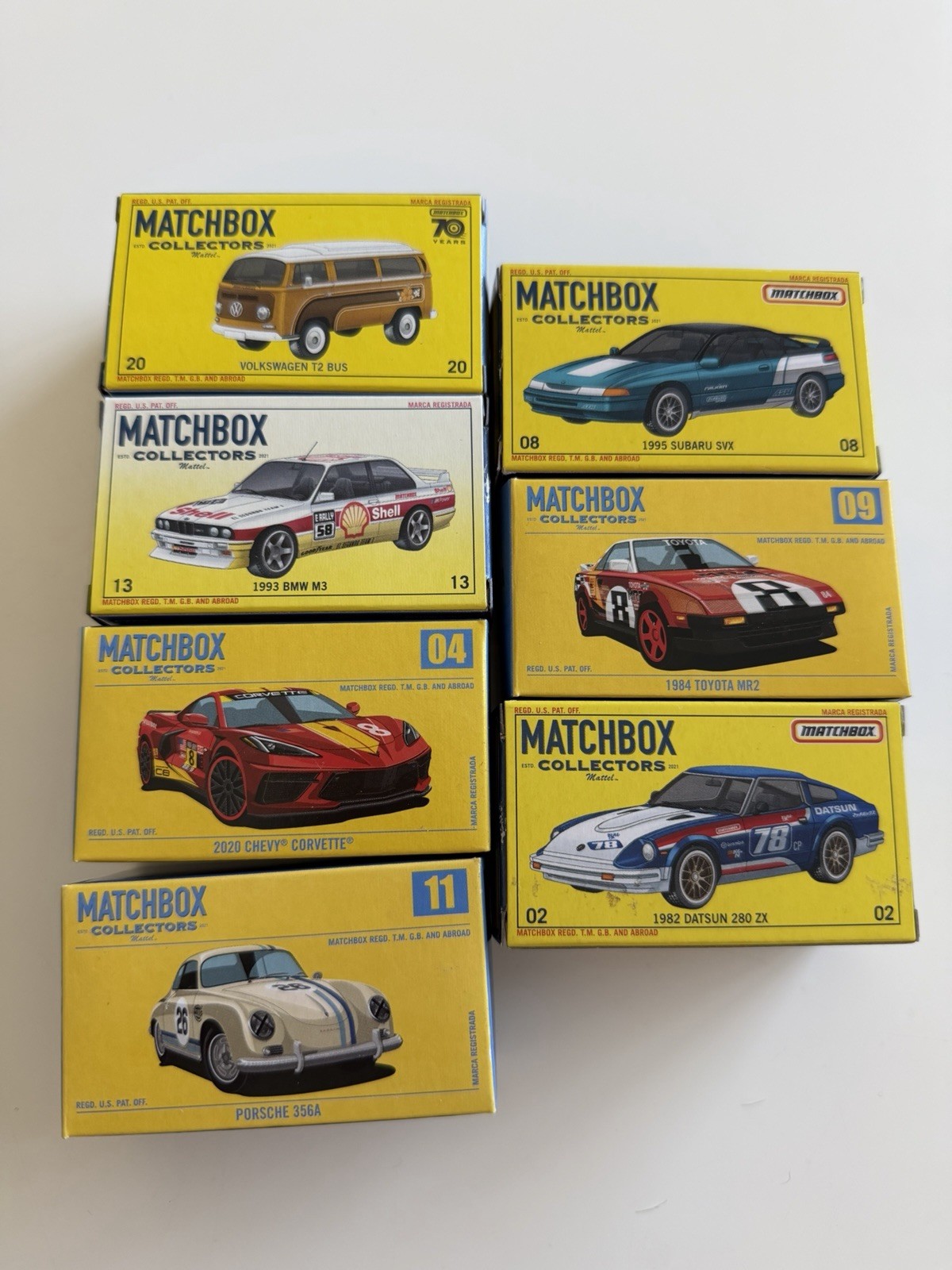 Matchbox Collectors Series Lot Of 7 Cars – Toyota, Volkswagen, Nissan, Porsche