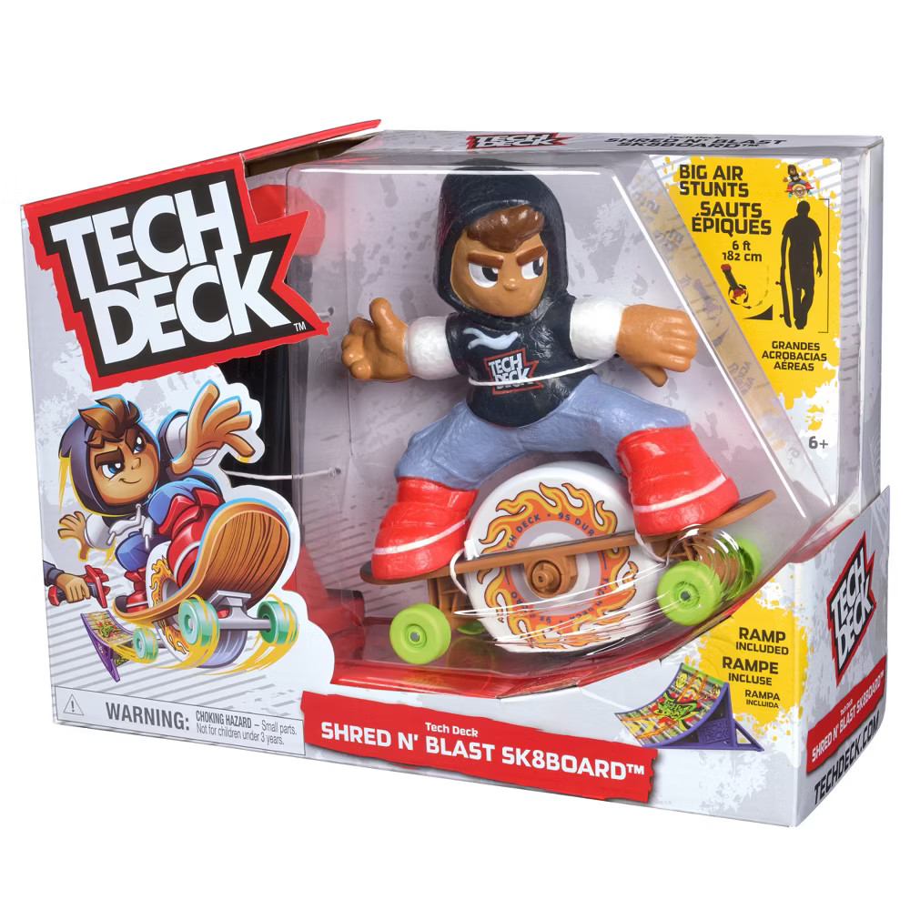 Tech Deck Crew Flywheel Toy Vehicle – Electronic Toy Skateboard
