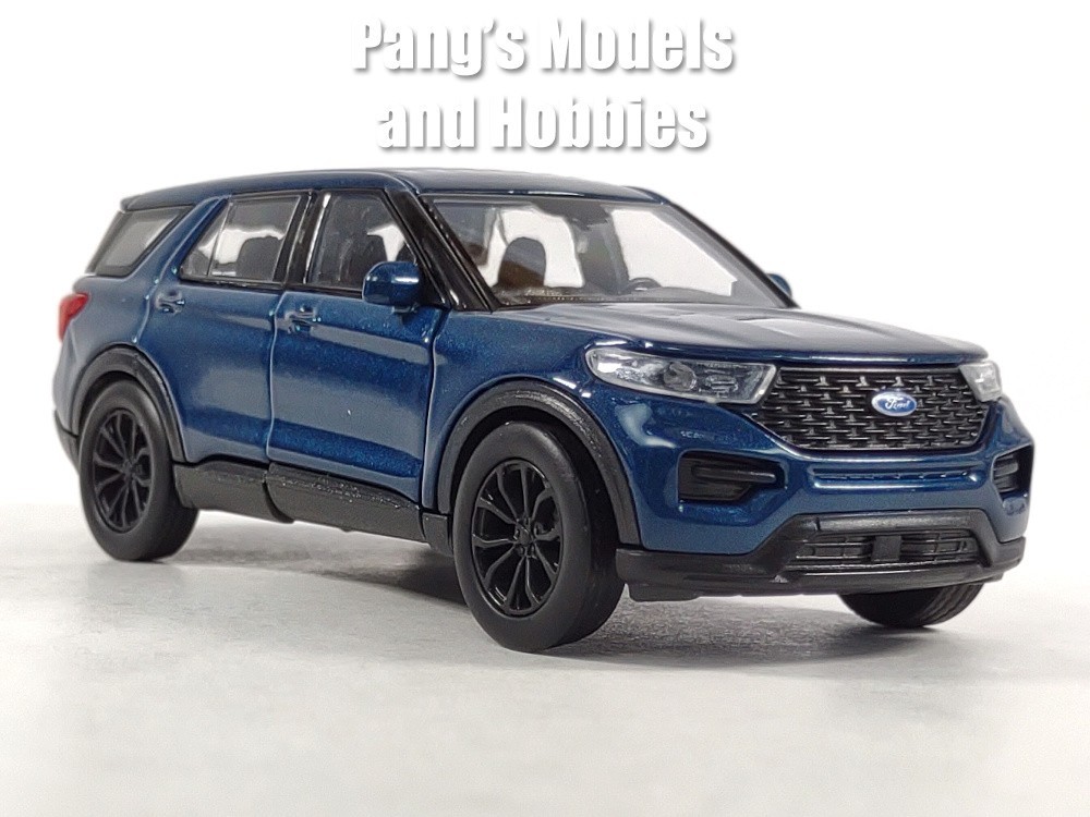 4.75 Inch 2023 Ford Explorer 1/42 Scale Diecast Model by Welly – BLUE