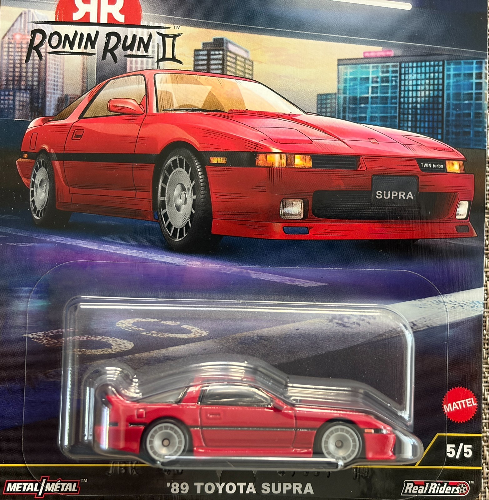 Hot Wheels Car Culture Ronin Run 2 II ’89 Toyota Supra , free shipping !