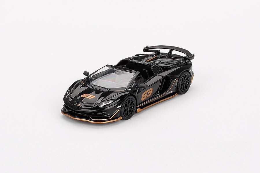 Mini GT 1:64 Lamborghini Aventador SVJ 63 Roadster Nero Aldebaran MGT00803-2I