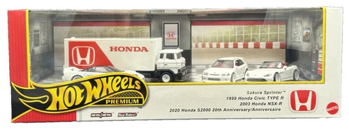 Hot Wheels 2025 Premium Diorama Honda Set Civic Type-R, NSX-R, S2000