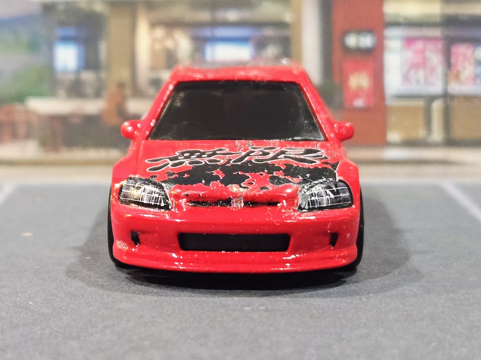 😎👍 CUSTOM Hot Wheels ’99 Honda Civic Type R (EK9) New Red Paint Real Riders