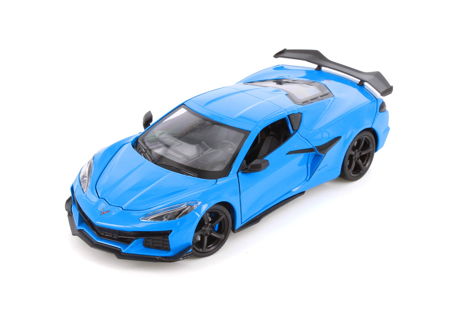 2023 CHEVY CORVETTE Z06 HARDTOP BLUE SPORTS CAR 1/24 DIECAST CAR WELLY 24120/4D
