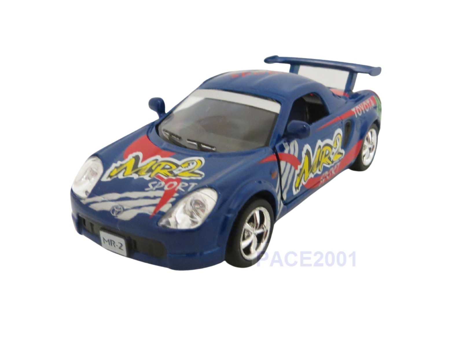 Kinsmart 1/32 Scale Diecast Toyota MR2 with Pullback Action Opening Doors