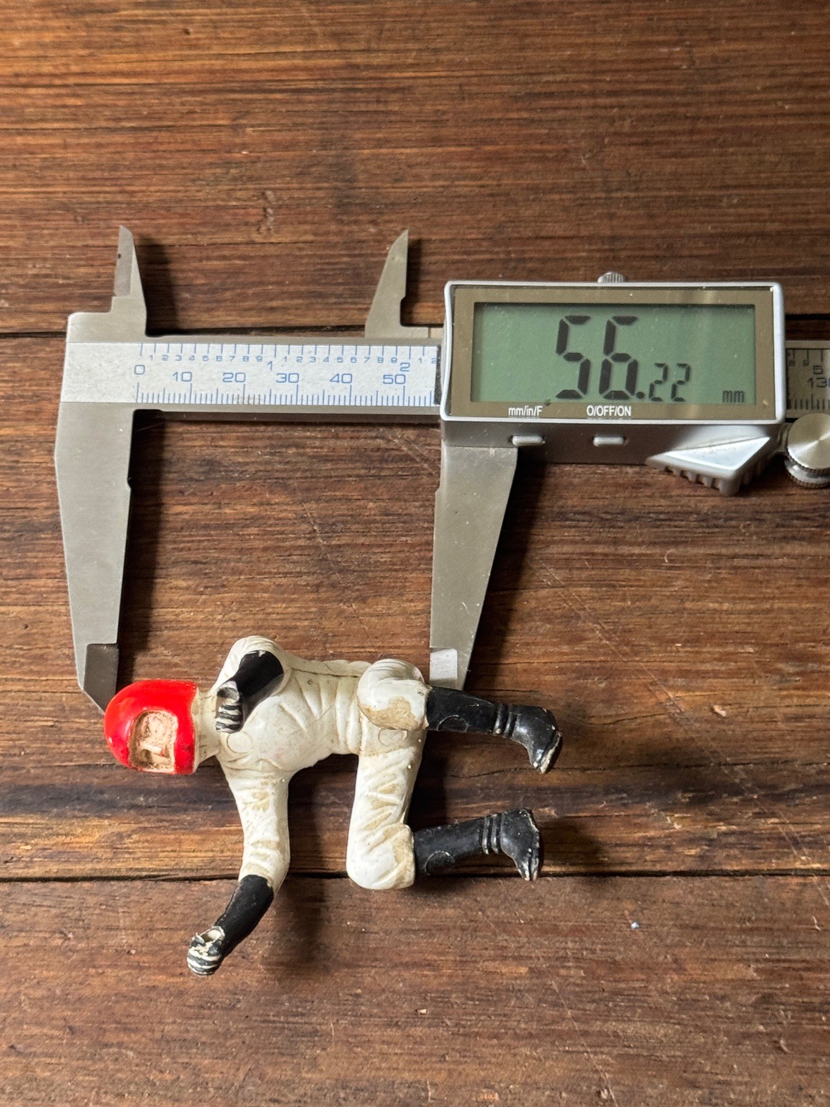 Vintage 1950’s Rubber / Plastic Motorcyclist Figurine Toy Part 75mm tall Tin Toy