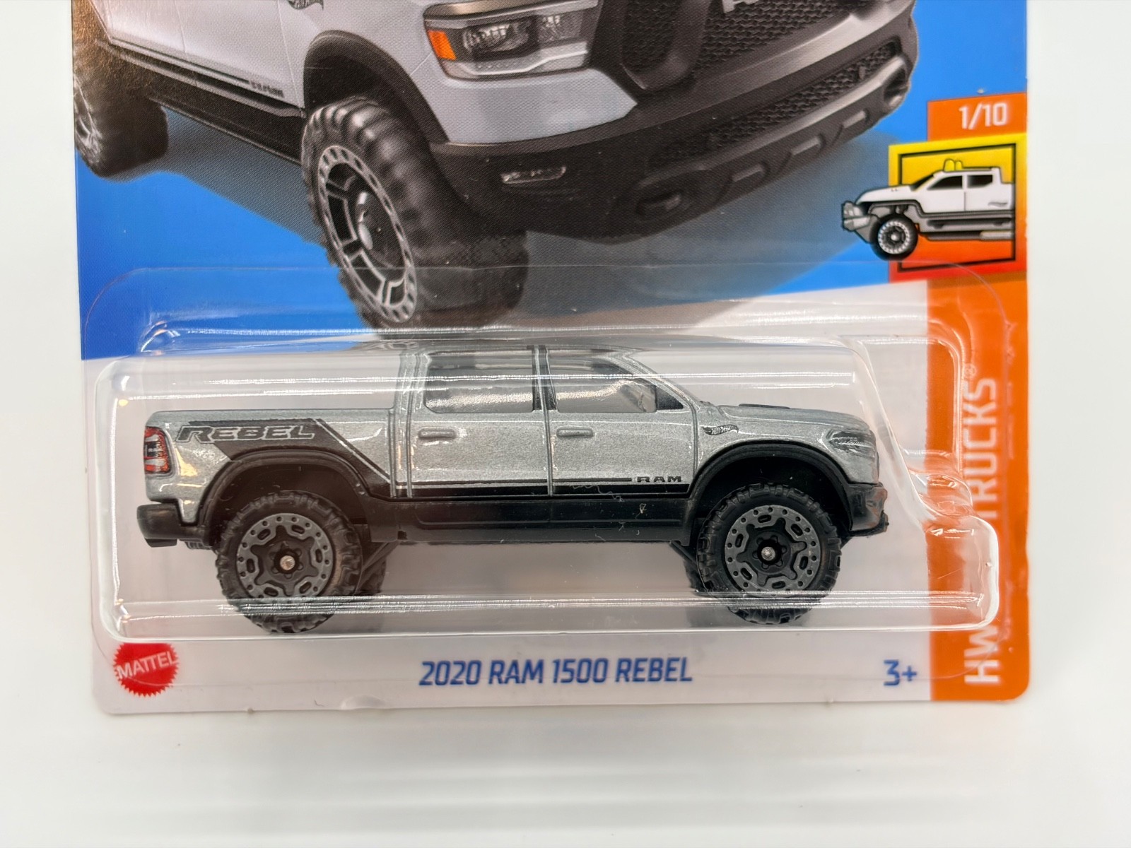 Hot Wheels 2022 HW Hot Trucks~Ram 1500 Rebel, Mazda Repu, Chevy Silverado 1:64