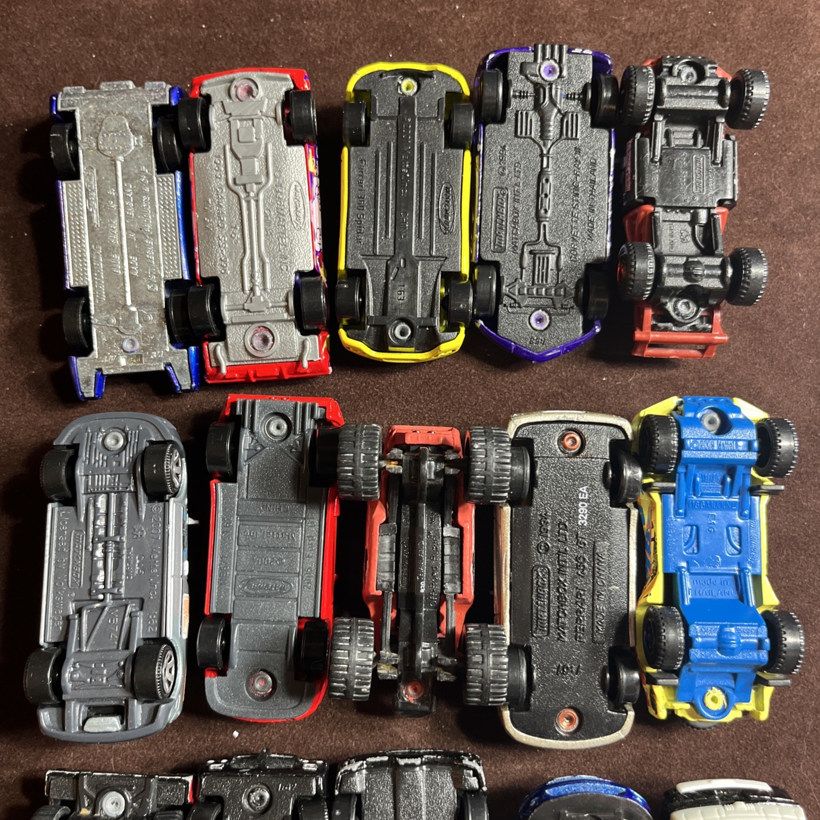 15 Vintage Matchbox Diecast Cars Lot – Various Models & Years – Collector Bundle