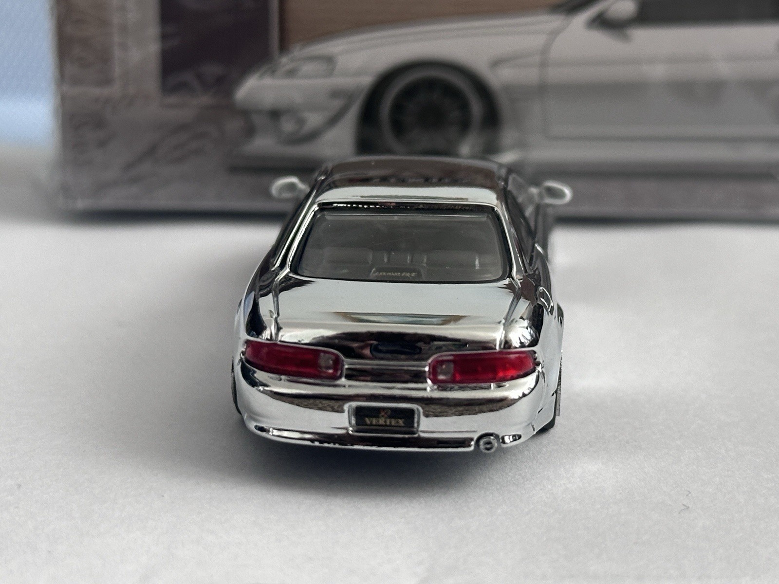Tarmac Works 1/64 CHASE Toyota Vertex Soarer JZZ30 Silver Chrome T64G-080-WH New