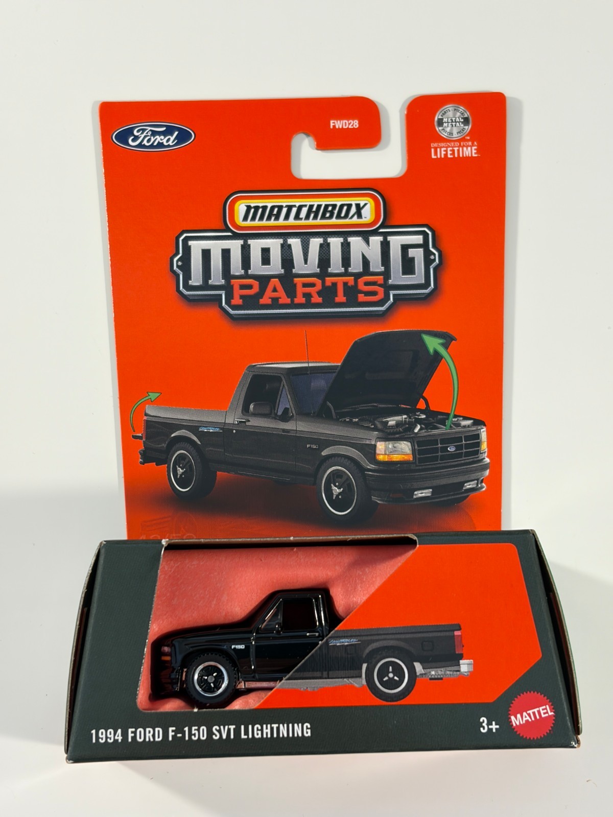 2026 Matchbox Moving Parts 1994 Ford F-150 SVT Lightning black f150 f series