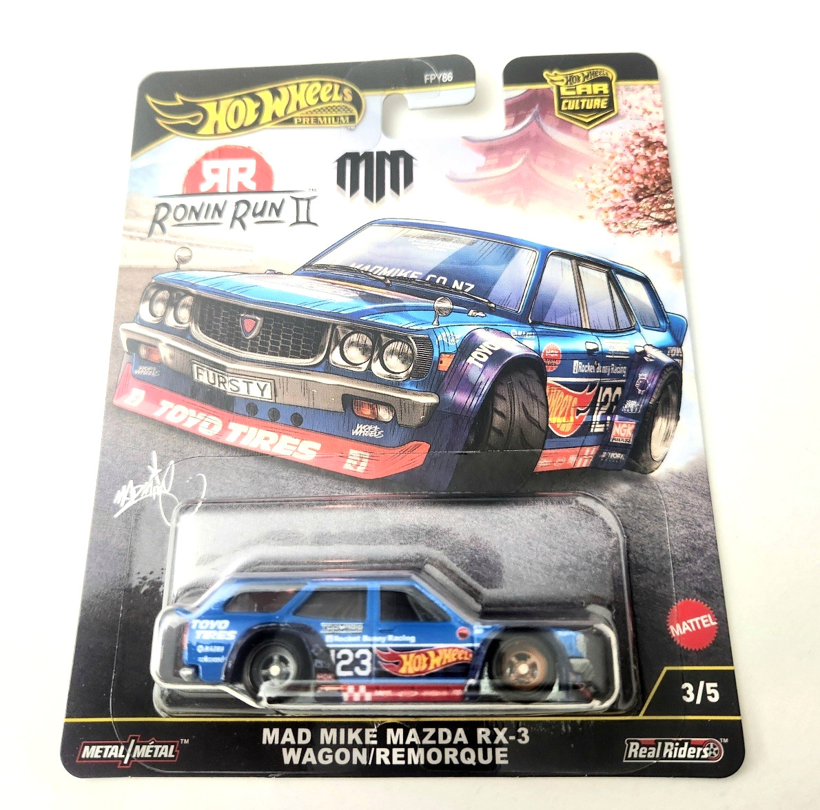 Hot Wheels Mad Mike Mazda RX-3 Wagon / Remorque 3/5 2025 Culture: Ronin Run II