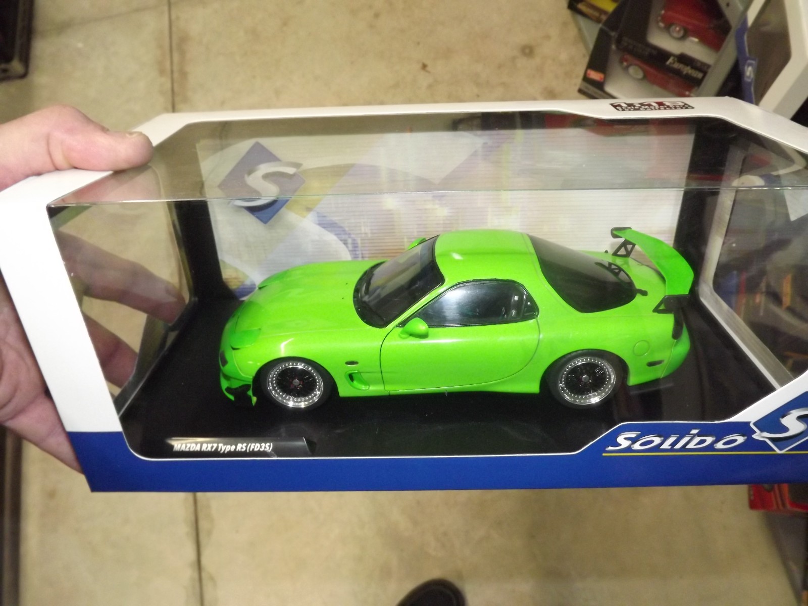 Solido 1/18 Mazda RX7 type RS green NIB