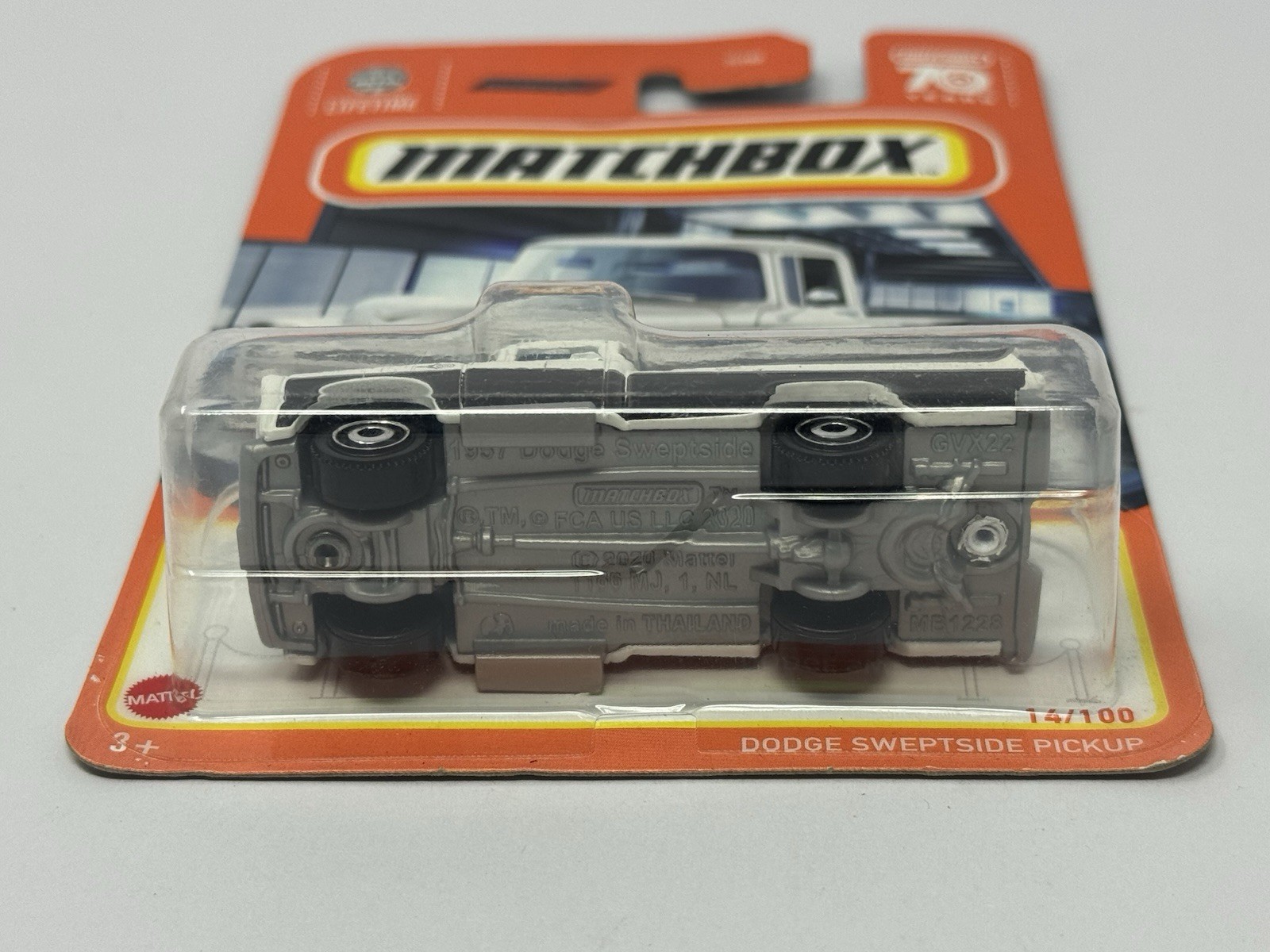 Matchbox 70 Years White Dodge Sweptside Pickup Truck #14 B6