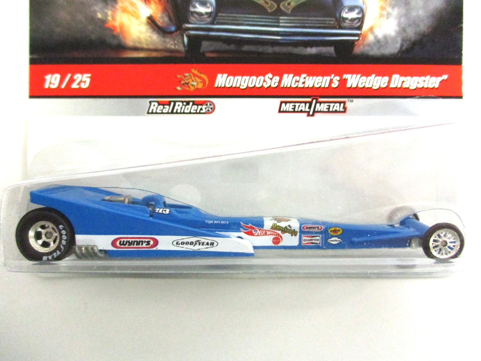 HOT WHEELS – DRAG STRIP DEMONS – TOM “MONGOOSE” McEWEN T/F WEDGE DRAGSTER
