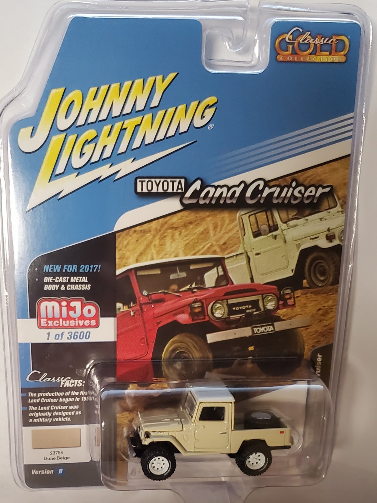 Johnny Lightning 1980 Toyota Land Cruiser Pickup – Tan, Mijo 2017