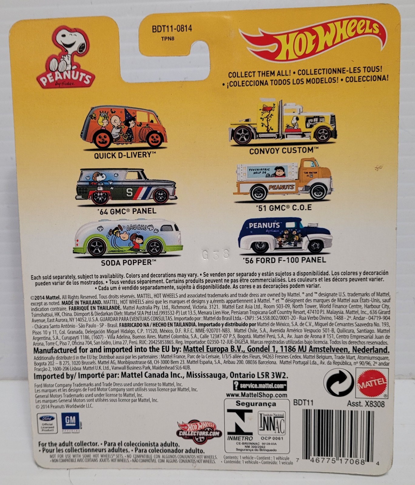 HOT WHEELS PEANUTS REAL RIDERS SODA POPPER