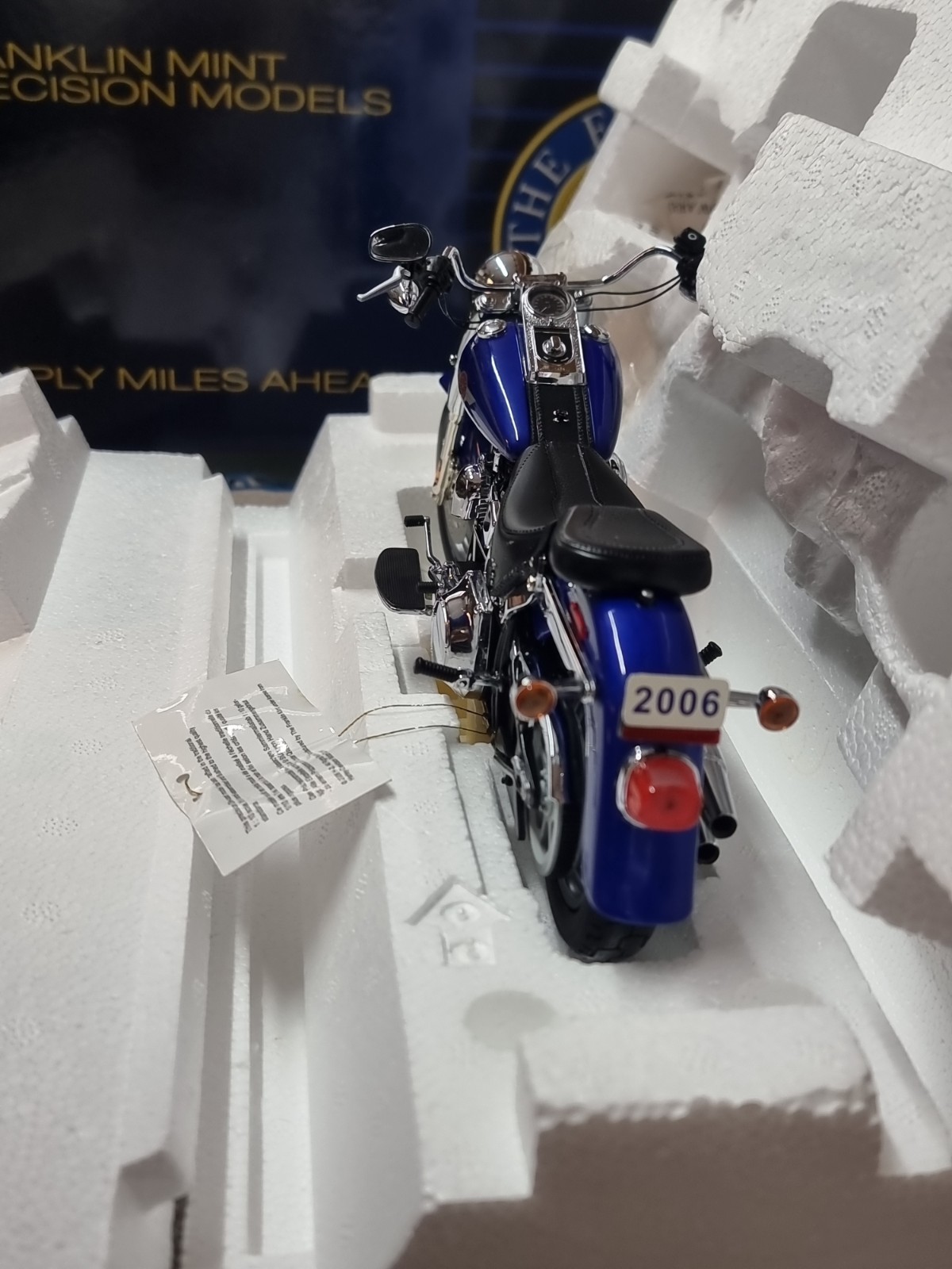 Franklin Mint 1:10 Scale 2006 Harley Davidson Fat Boy New With Papers