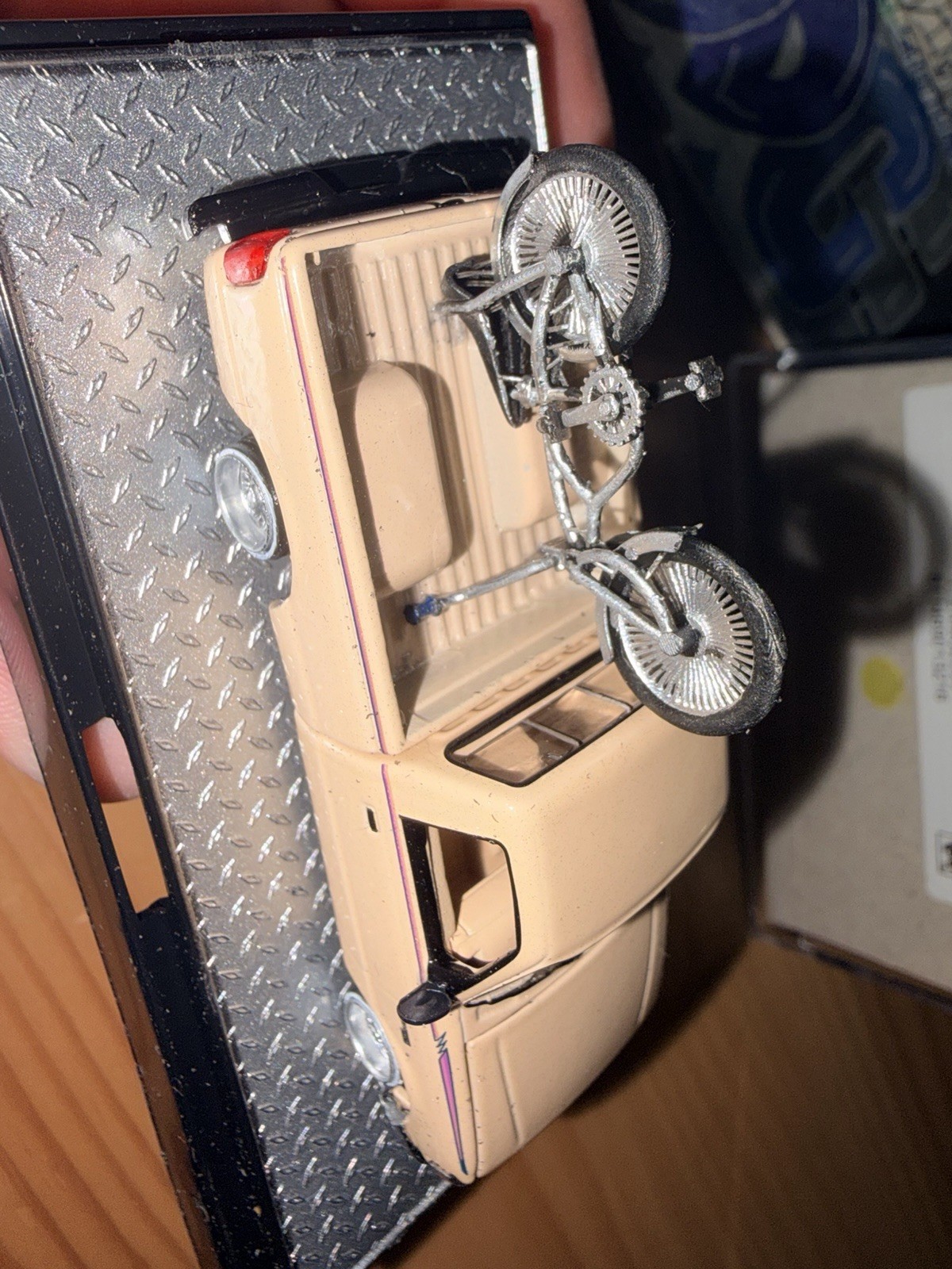 M2 Machines 1995 Ford Ranger XLT Tan Limited Edition Wheel Swapped With Bike