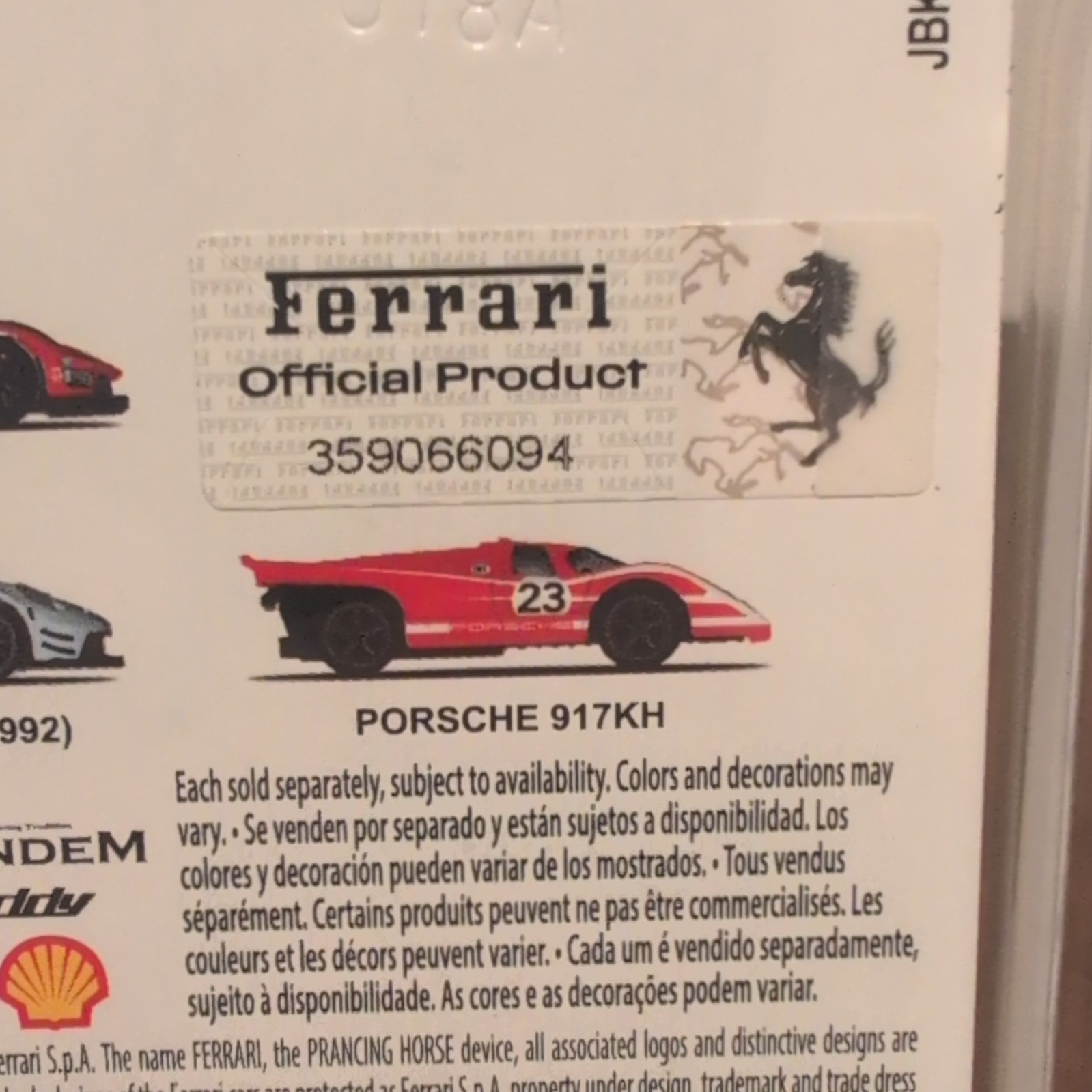 Hot Wheels Car Culture Ferrari 499P Chase Car With Protective Case