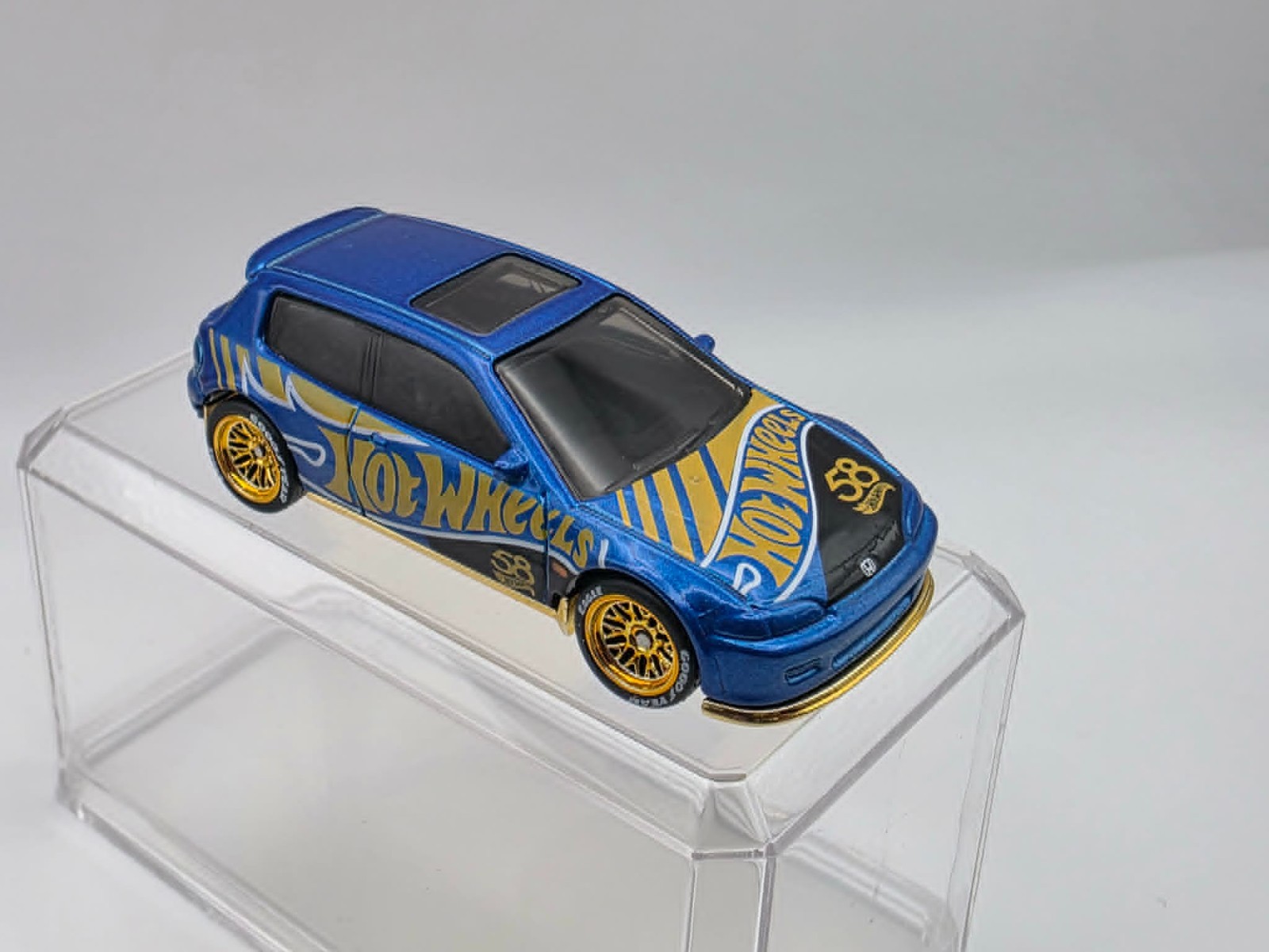 Hot Wheels 1992 Honda Civic EG Hatch , Real Riders , custom wheel swap ls mesh