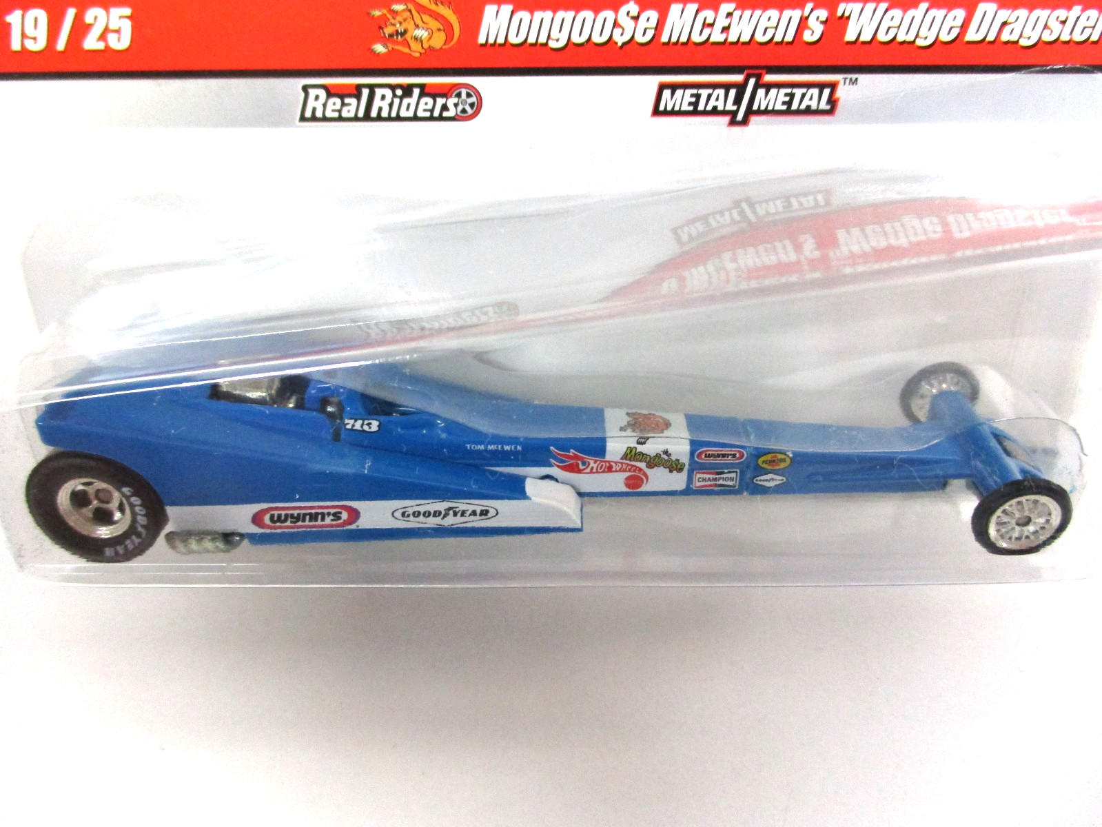 HOT WHEELS – DRAG STRIP DEMONS – TOM “MONGOOSE” McEWEN T/F WEDGE DRAGSTER