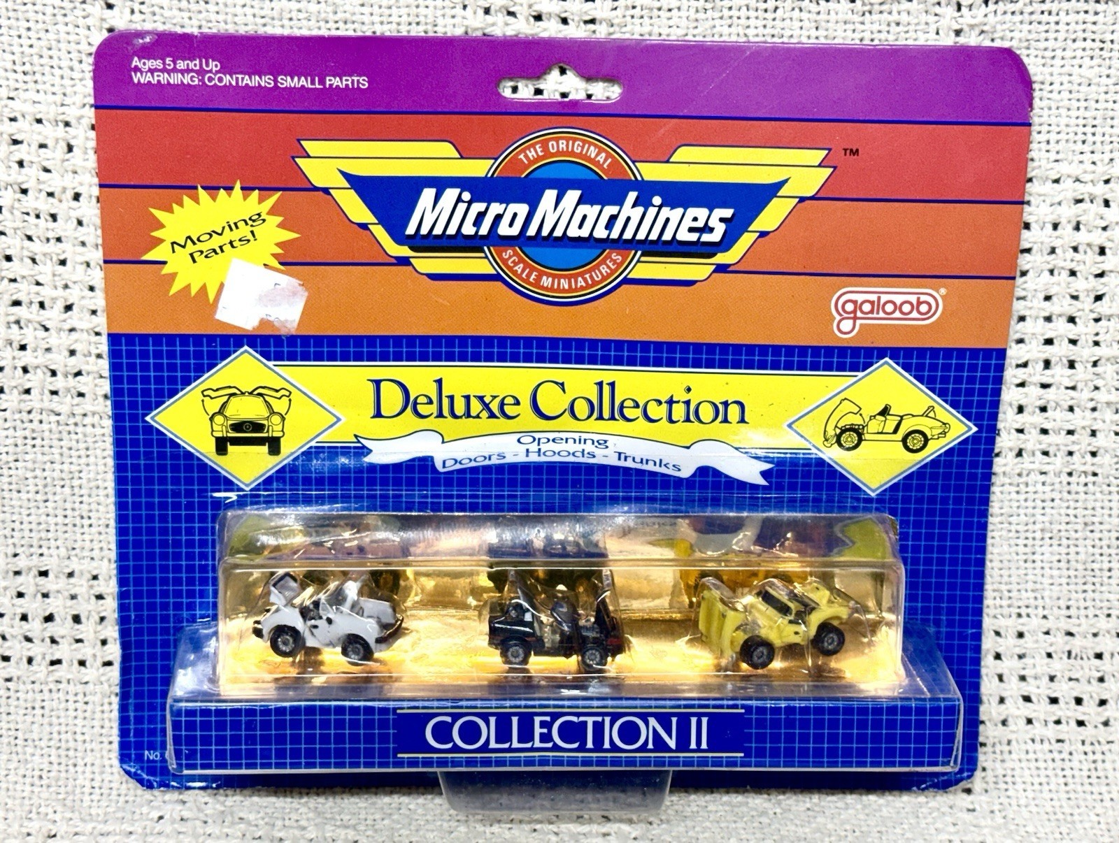 Micro Machines Deluxe Collection II Porsche Vette Jaguar 1988 Galoob