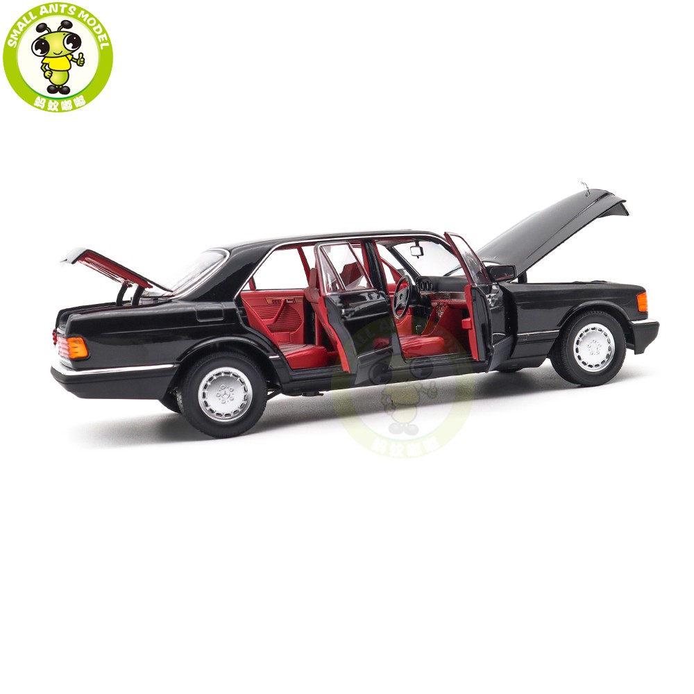 1/18 Mercedes Benz 560 SEL 1991 W126 Norev 183788 Black Diecast Model Car