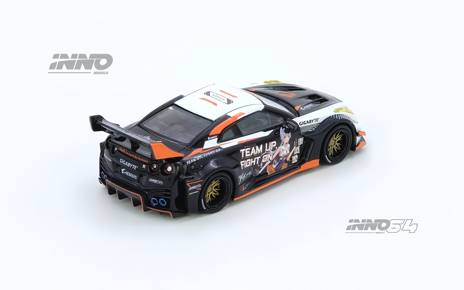 INNO64 1:64 Nissan GT-R R35 Widebody Aorus x INNO64