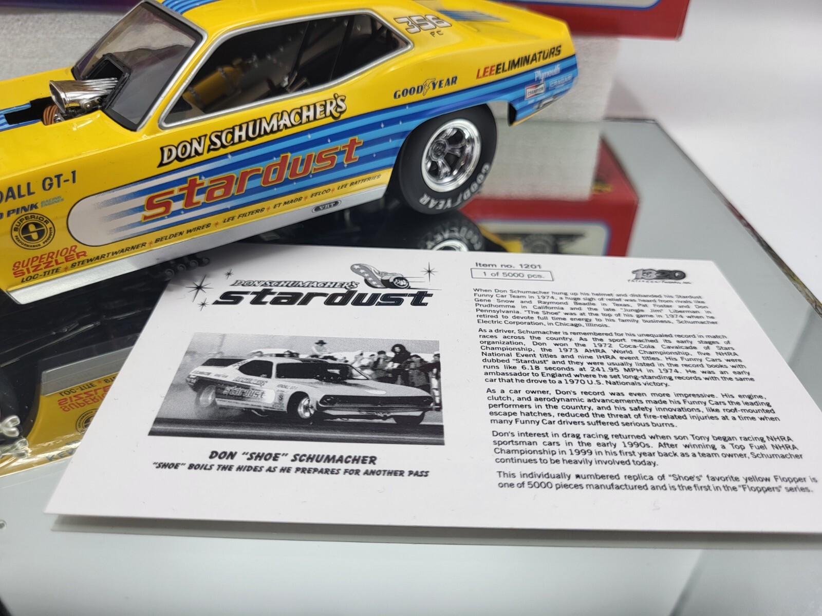 1320 THE FLOPPERS 1971 PLYMOUTH CUDA DON SCHUMACHERS “STARDUST” 1:24 SCALE **MIB