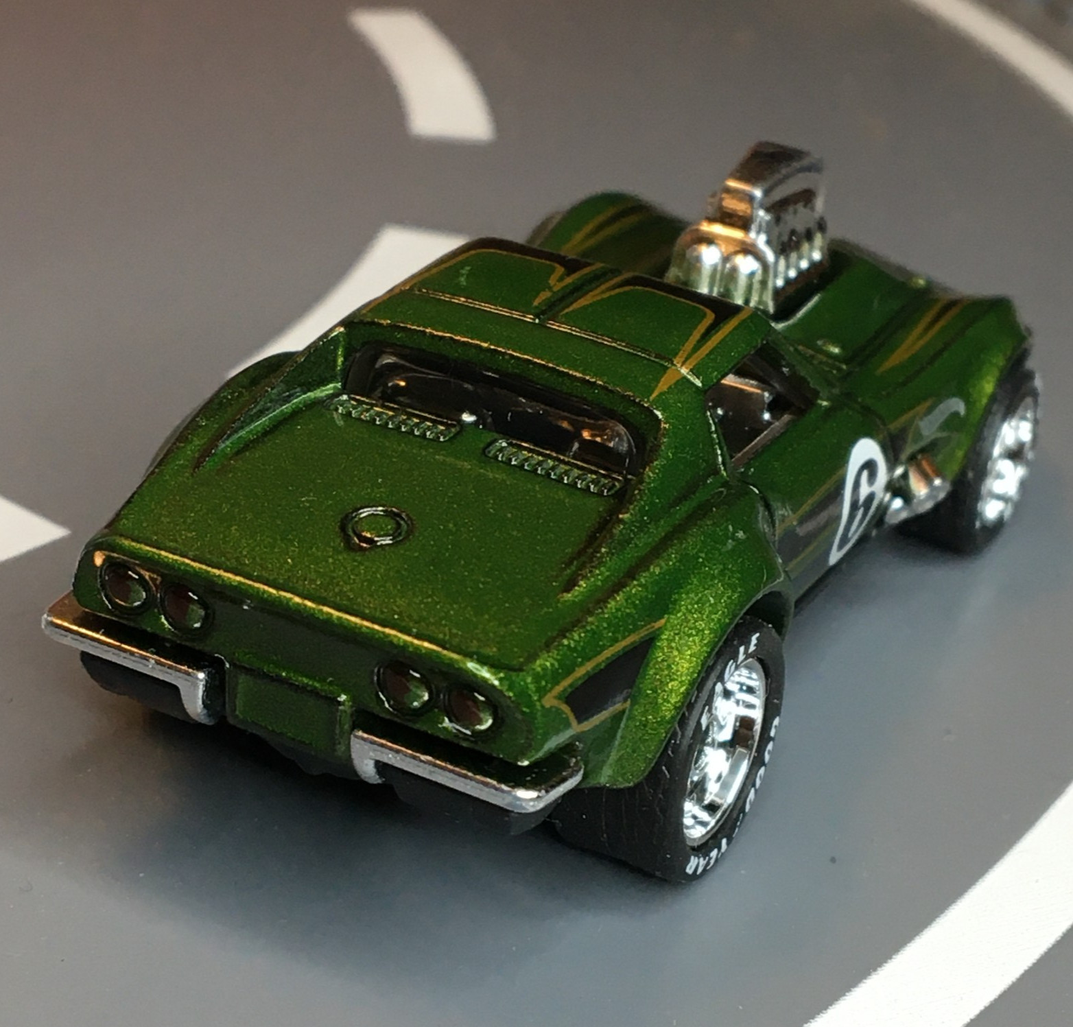 Hot Wheels ’69 CORVETTE Gas Monkey Garage Super CUSTOM Real Riders Wheel Swap