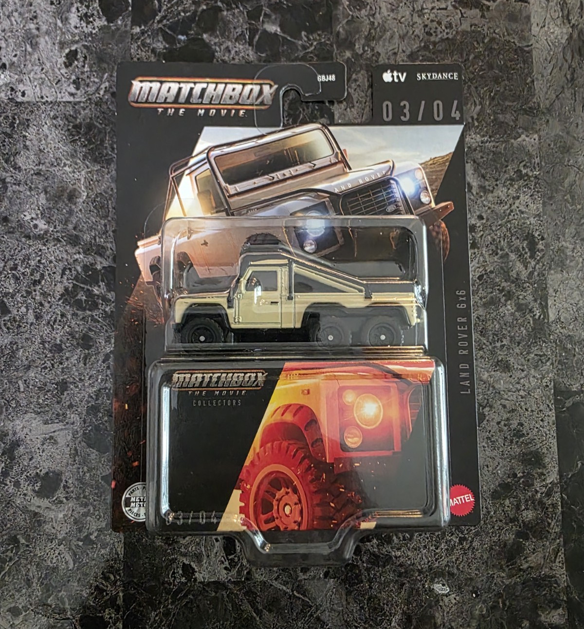 Matchbox The Movie Collectors Land Rover 6×6 Truck 1:64 Diecast Tan