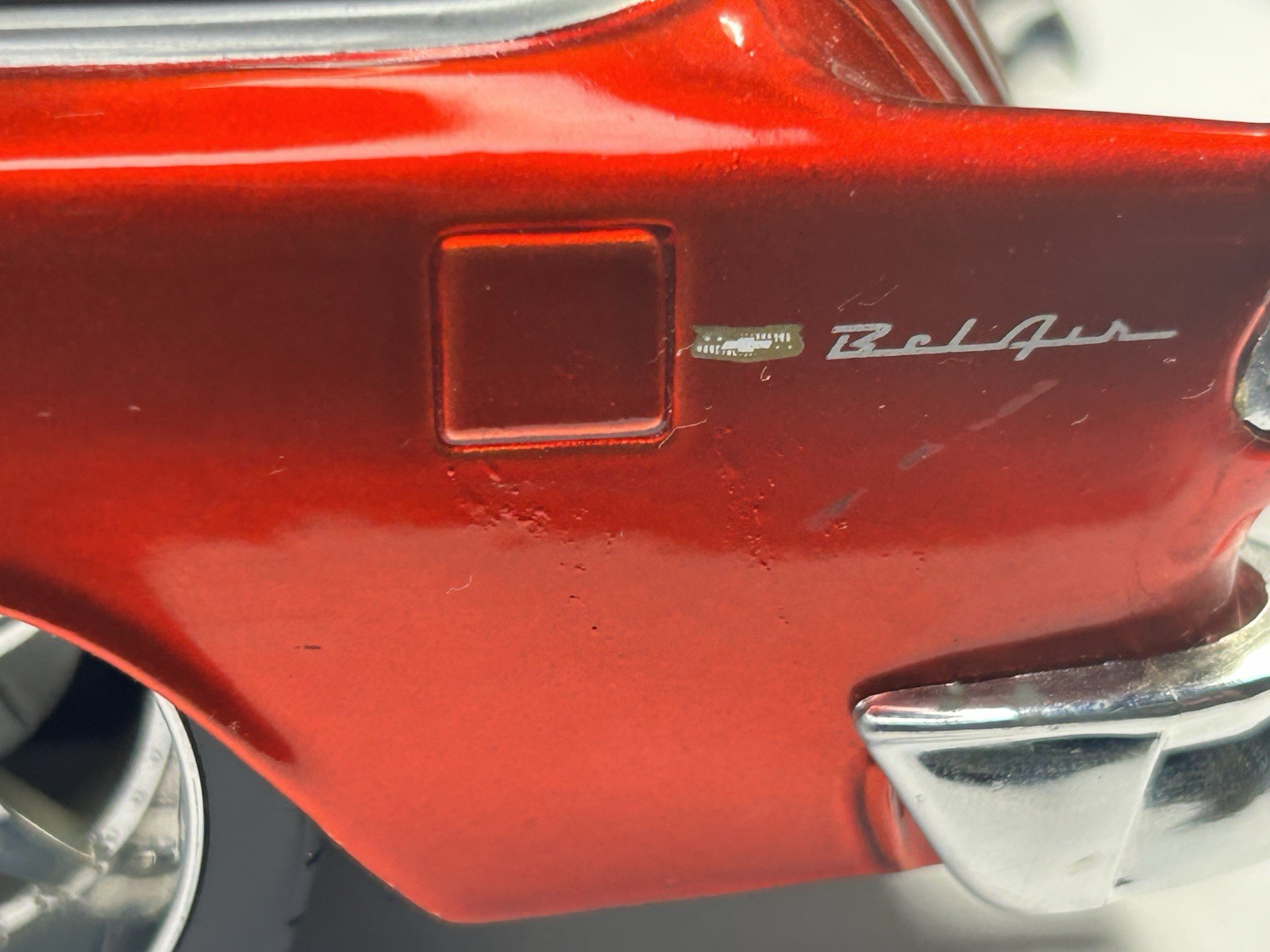 RARE Maisto 1955 Chevrolet Bel Air Nomad Pro Rodz Metallic Red 1:18 Die Cast