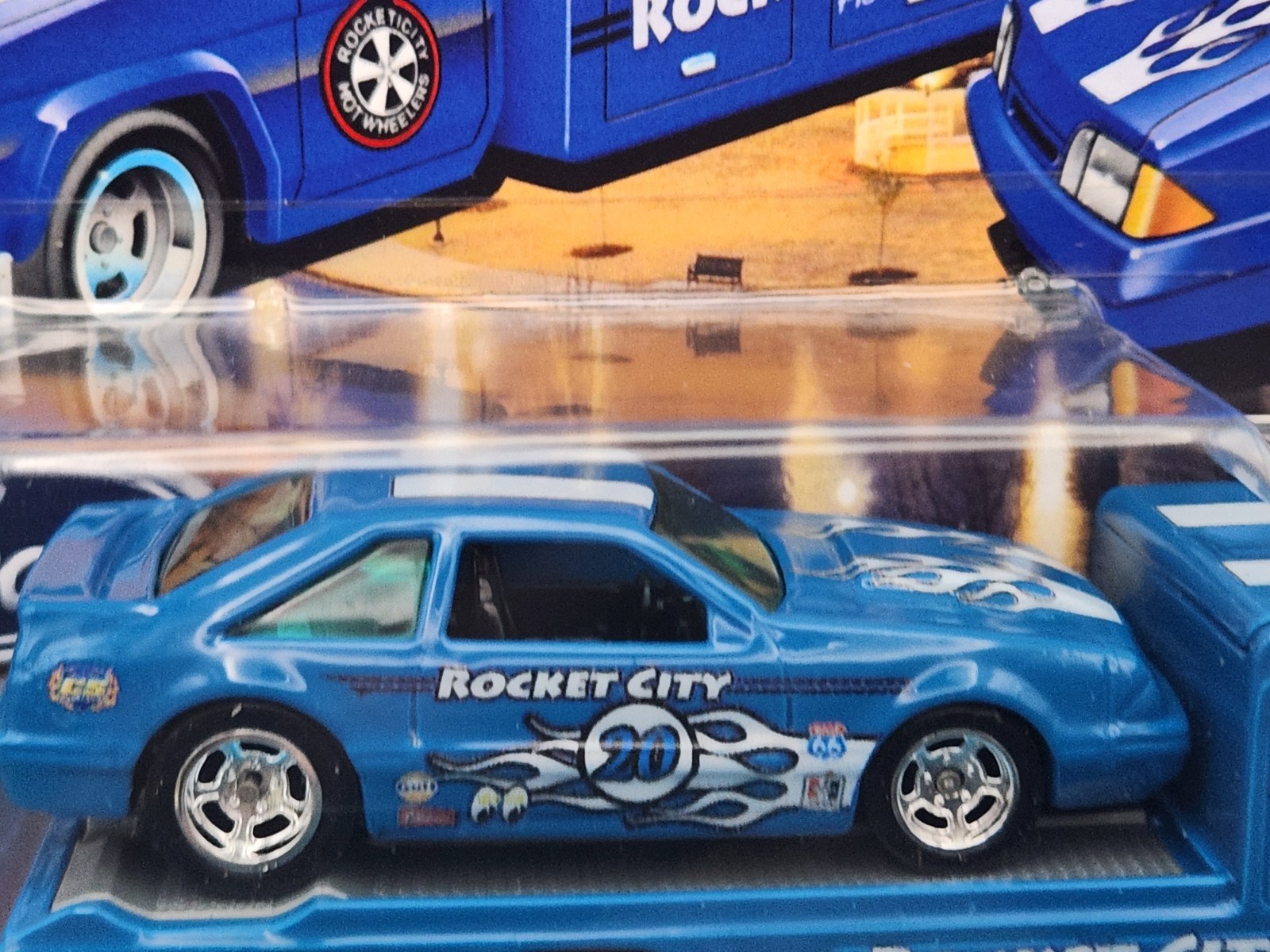 Rocket City Hotwheelers ’92 Ford Mustang / Retro Rig *Member’s Only Club Car* #2