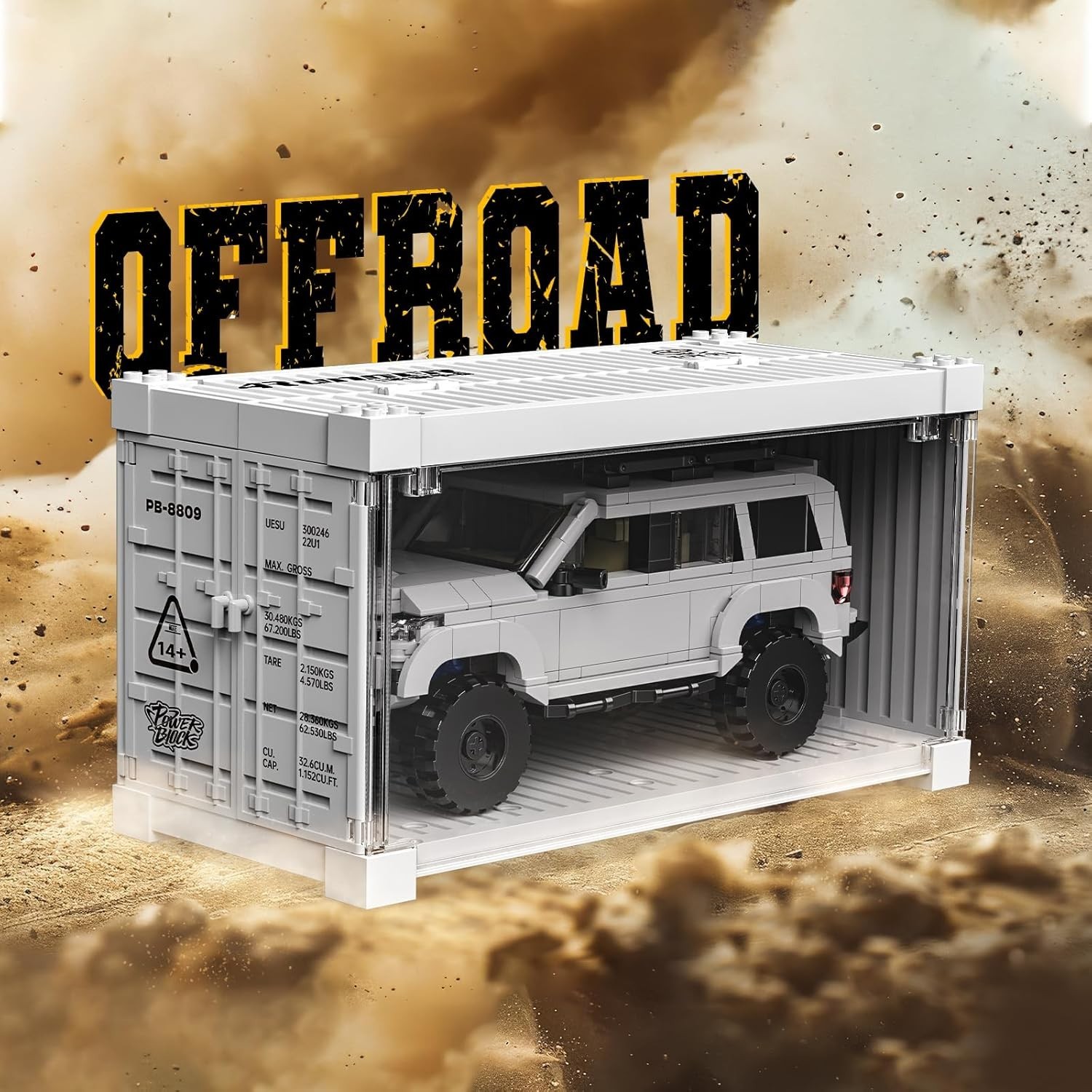 4Runner SUV SR5PRO Car Building with Container Display Box(540Pcs) Adult Collect