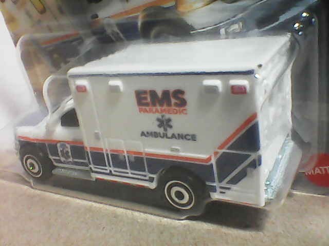 2026 Matchbox The Movie 5/12 “2019 RAM Ambulance” White, Short Card