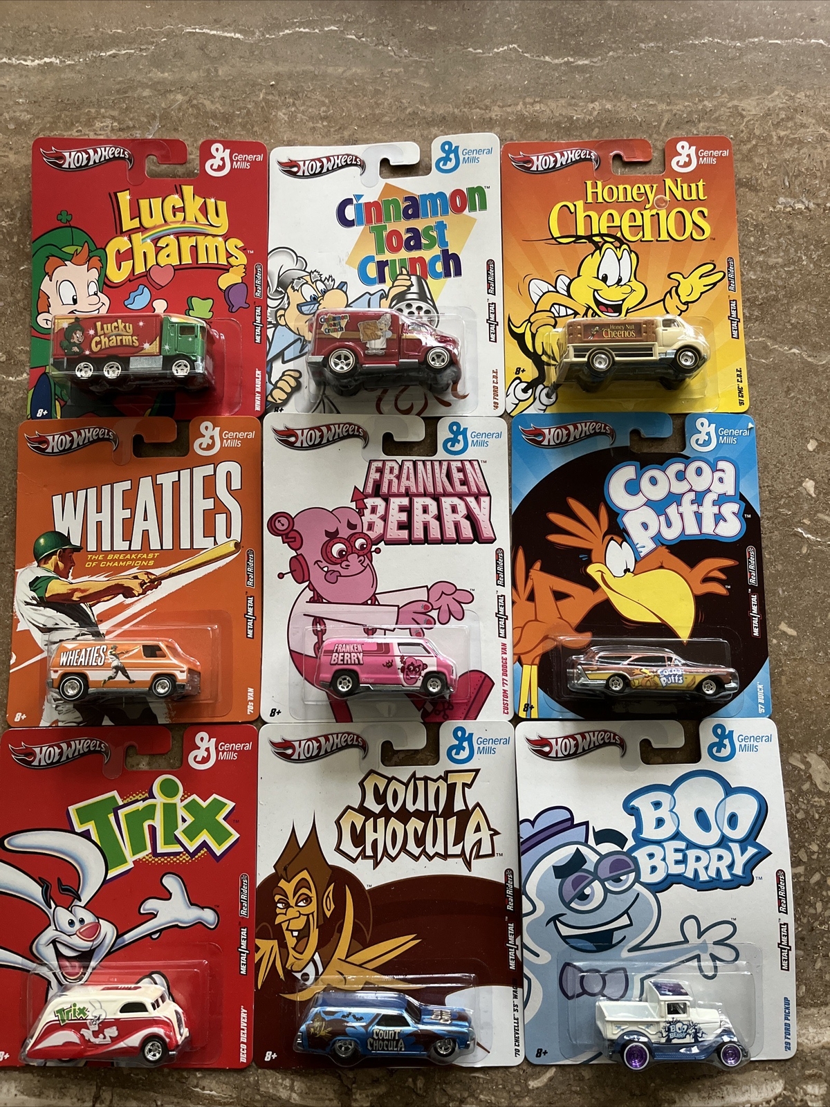 HOT WHEELS Pop Culture 2011 GENERAL MILLS RARE Complete Set of 9 Wonderful Set!