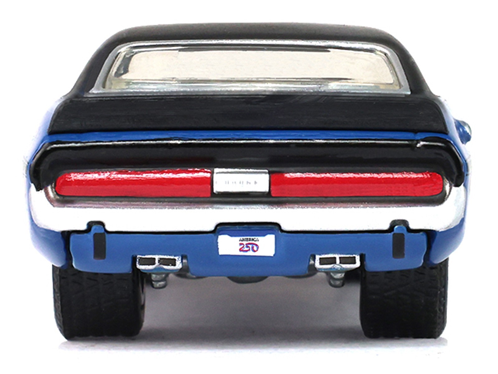 1970 DODGE CHALLENGER BLUE “AMERICA 250” 1/64 DIECAST CAR BY GREENLIGHT 28180 A