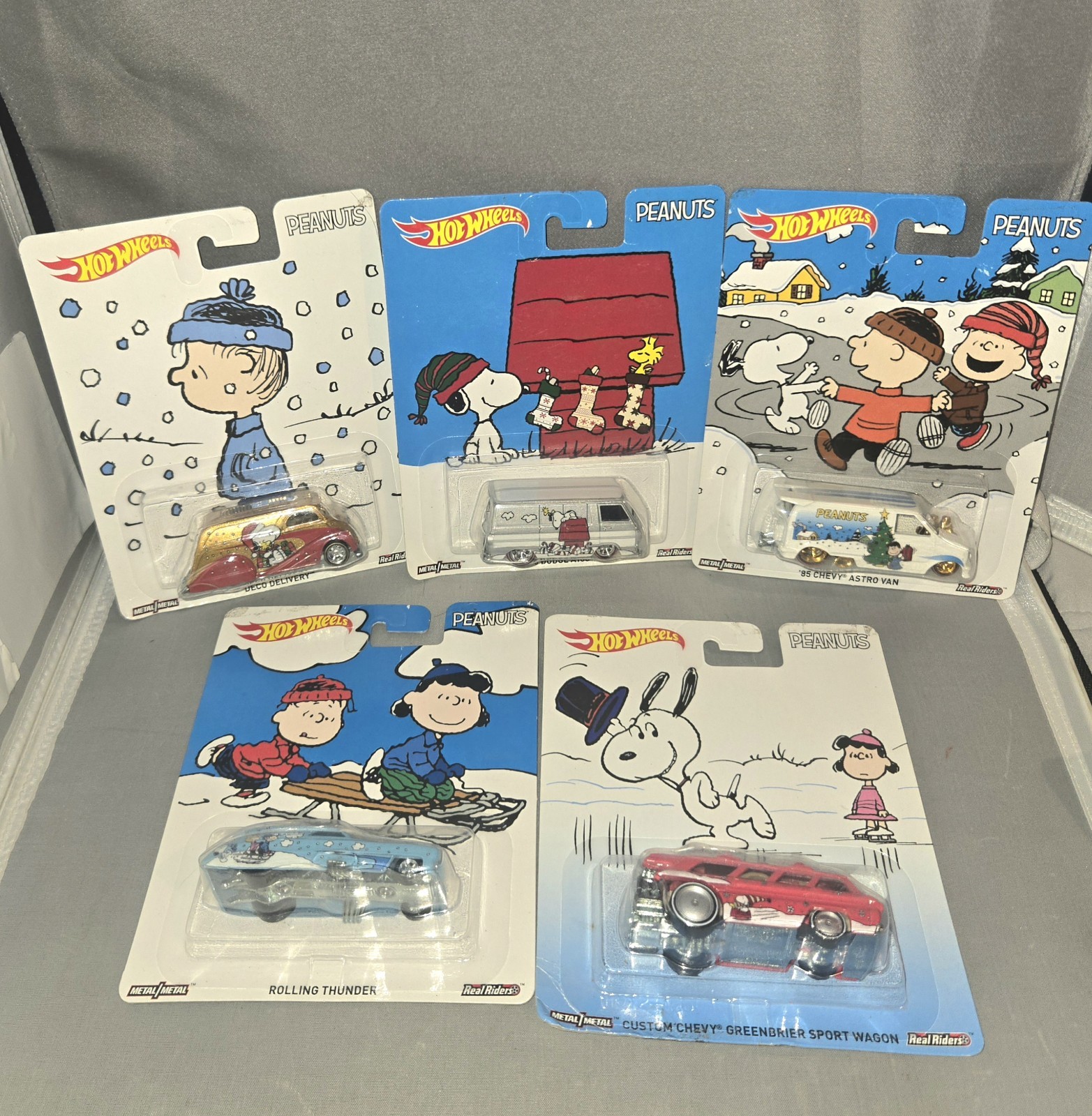 *READ* New Hot Wheels ~ 2016 Pop Culture Peanuts-Complete Set of 5