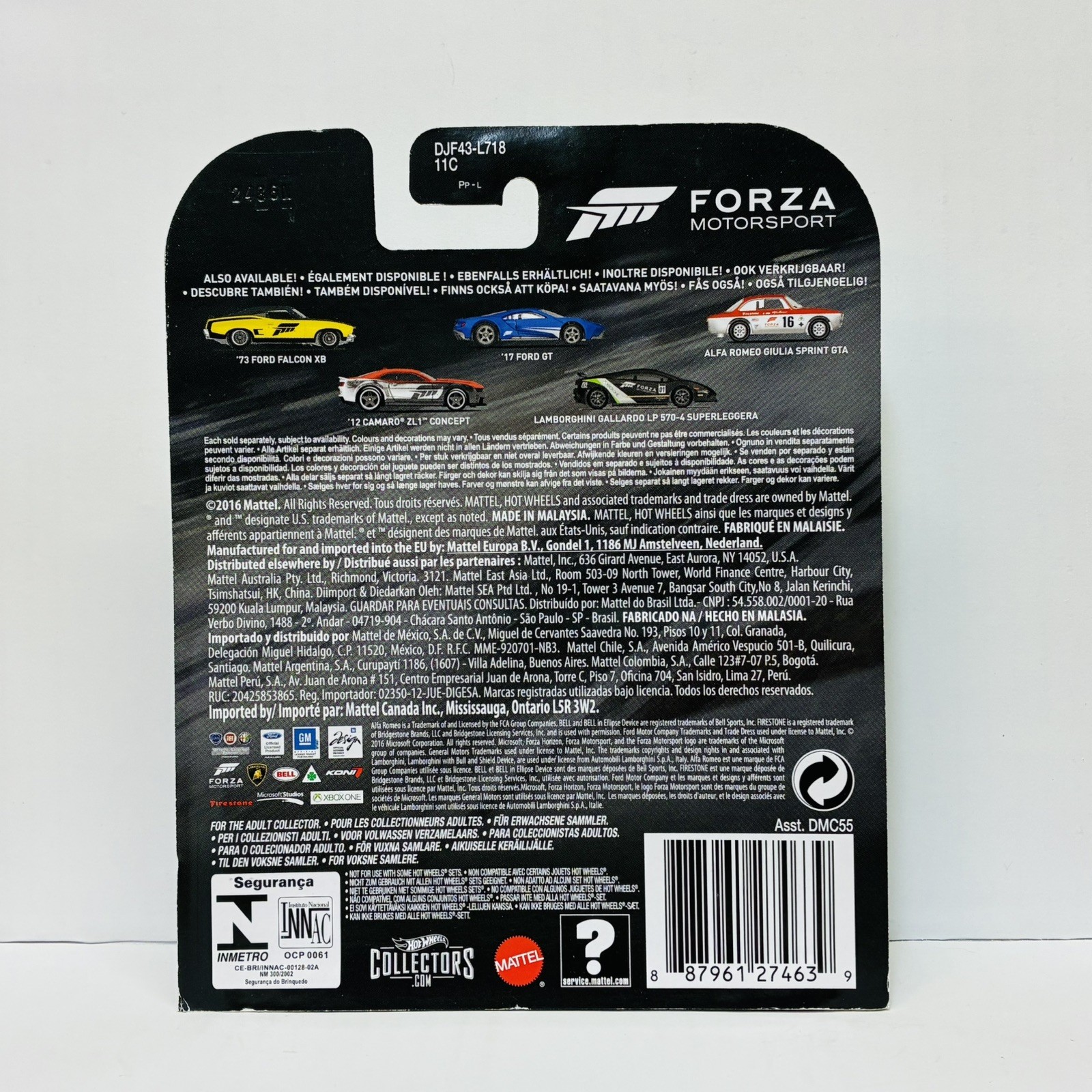 Hot Wheels 2016 Forza Motorsport Complete 5 Car Set