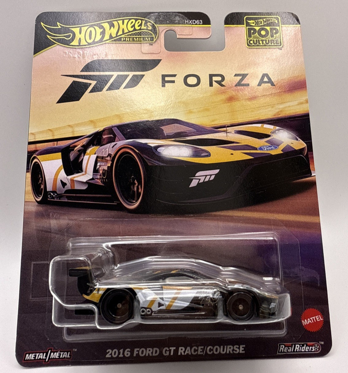 Hot Wheels Premium Forza 2016 Ford GT Race/Course – Pop Culture Real Riders