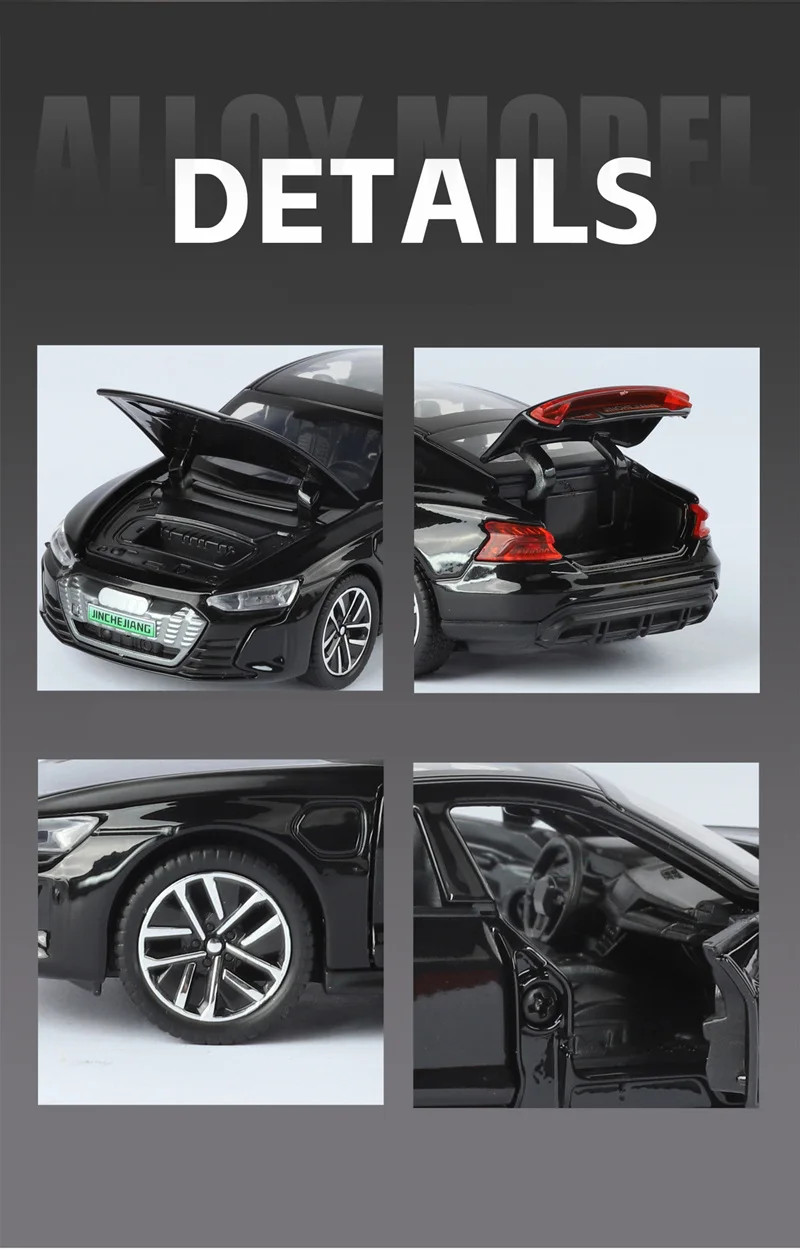 1:32 Audi RS E-Tron GT Alloy Car Model Diecast Metal Toy Sound Light Kids Gift