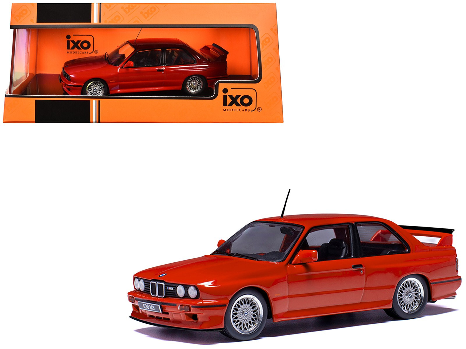 IXO MODELS 1:43 SCALE – RED – 1990 BMW M3 SPORT EVOLUTION