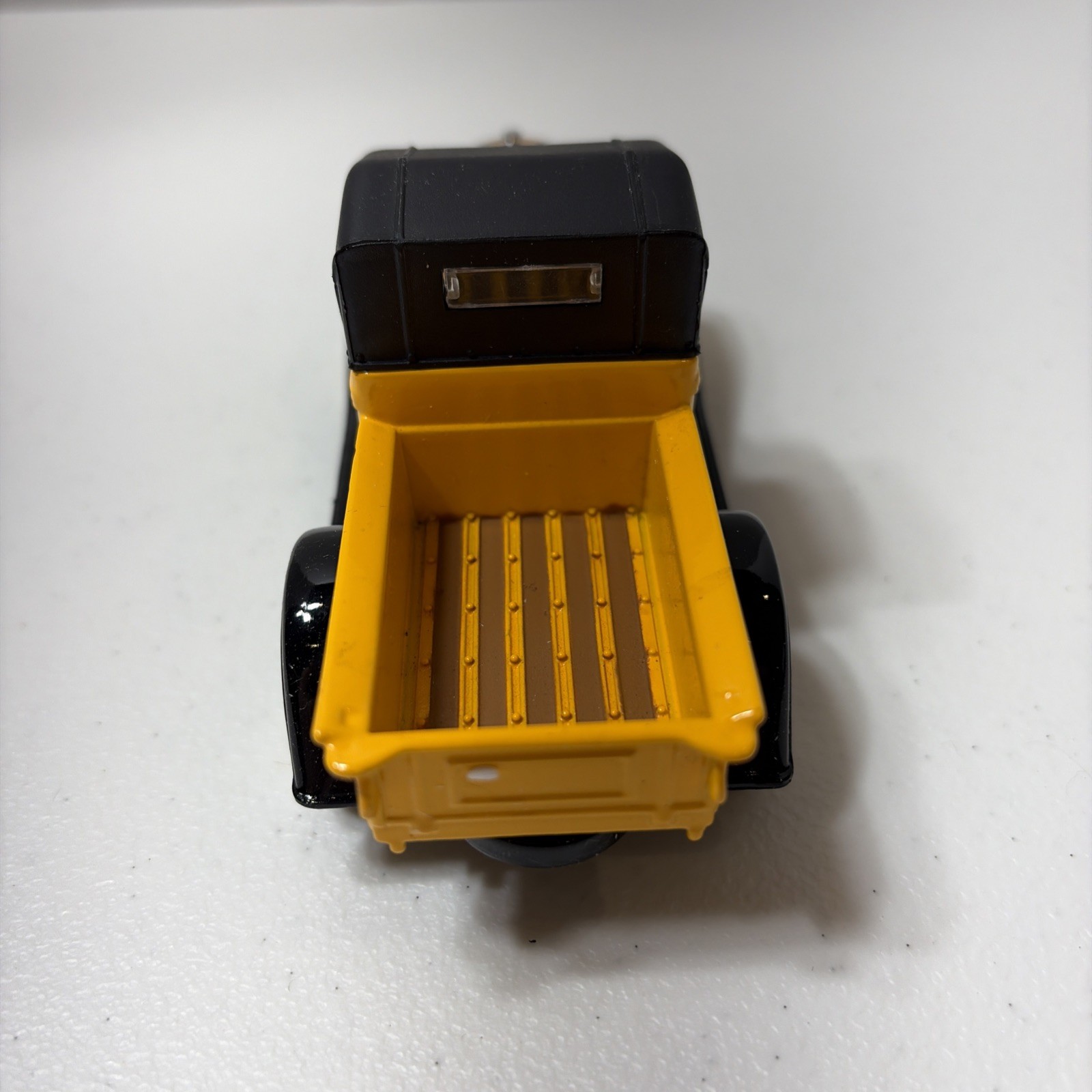 1932 Chevy Open Cab Pickup Diecast Yellow Black Vintage Car Collectible
