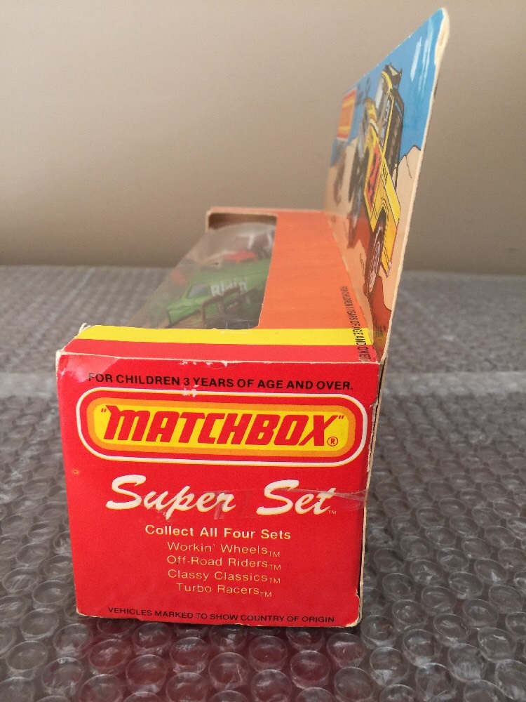 1982 Matchbox Superfast Super Set Off Road Riders Lesney Brand New Gift set USA