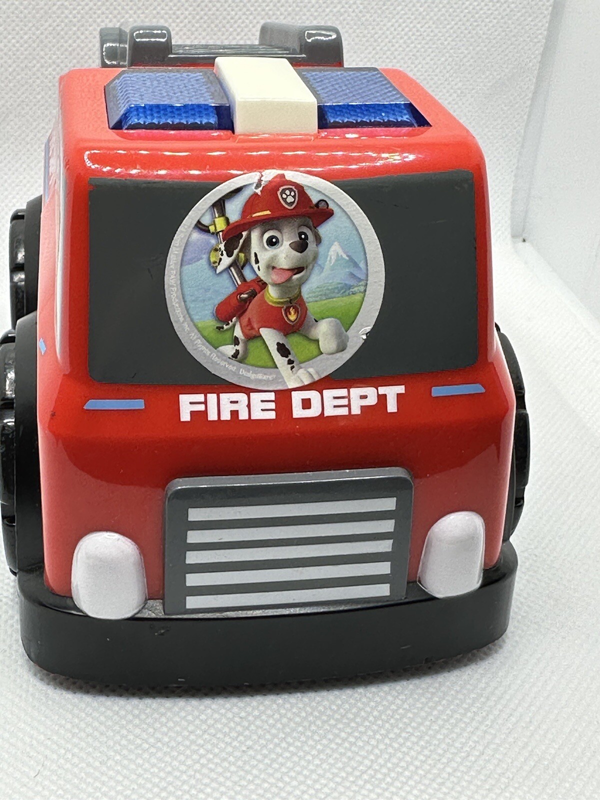 Manley Red Plastic Fire Dept Fire Truck 2009 Lights And Sound Works