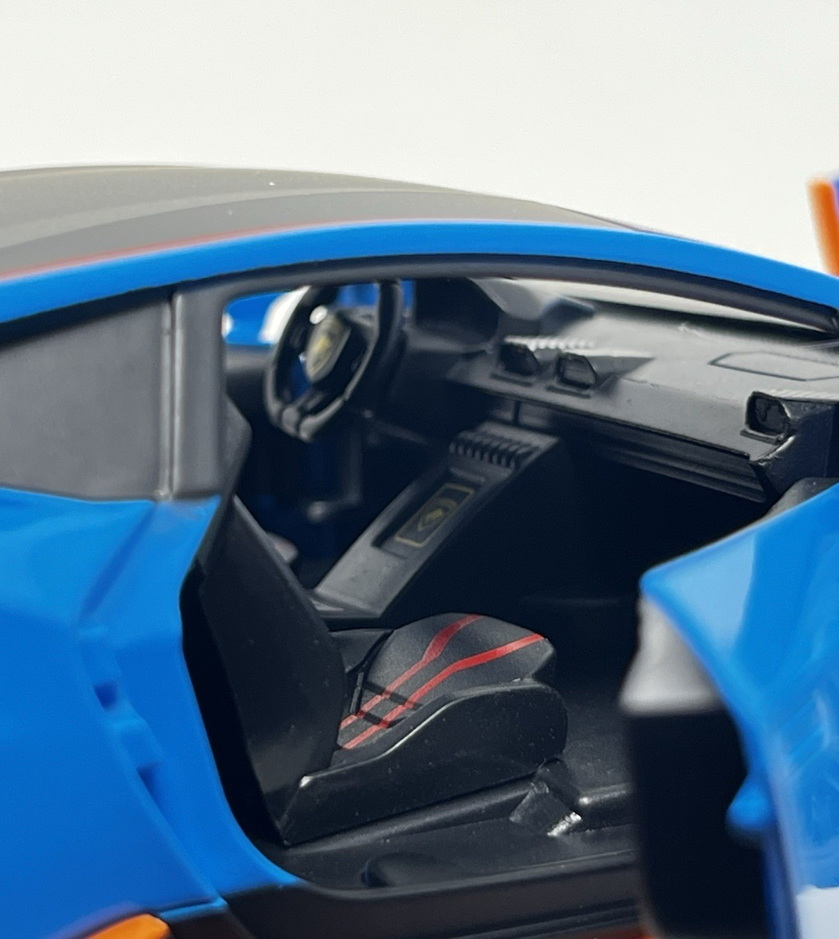 1/24 Diecast Lamborghini STO | Realistic Blue Super Car Model | Toy Car