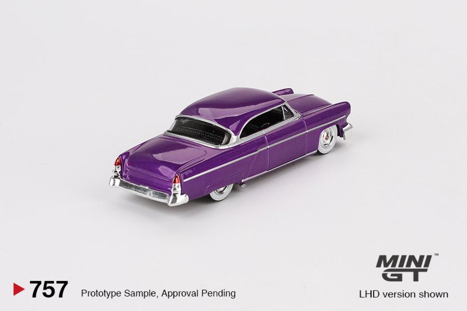 Mini GT 1:64 1954 Lincoln Capri Hot Rod – Purple Metallic